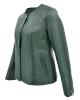 WOMAN LEATHER JACKET CODE: 05-W-MOON (GREEN-D)